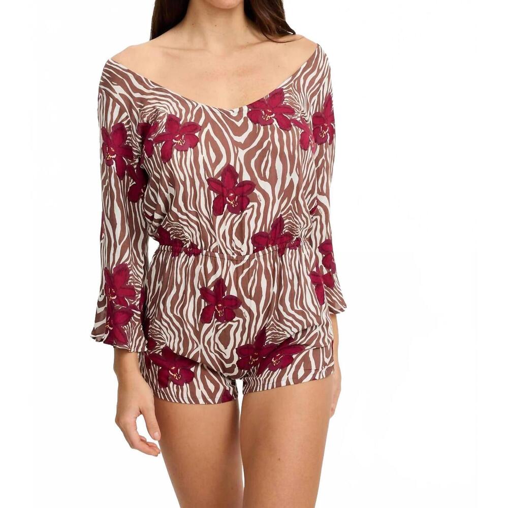 NEW BENOA baja short romper in diva